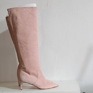 RED VALENTINOEmbellished Knee High Boots In Pink Size 40 SEND ME AN OFFER!